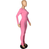 Solid Color Loungewear Blouse and Flared Pants