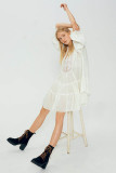 Cotton Lace Beach Shirt Dress