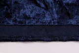 Deep-V Sexy Velvet Club Dresses with Wide Sleeves