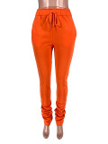 Casual Sports Drawstring Pants with Pockets