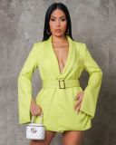 Fashion Boutique Branded Casual Air Layer Office Dress (With Belt)