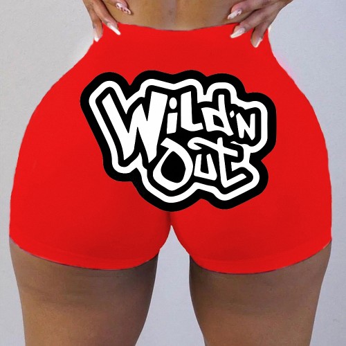 Sexy Ladies Leggings Graphic Printed Yoga Shorts