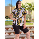 Casual Two Piece Set Fashion Short Sleeve Printed Shorts Set