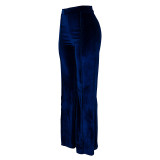 Micro-Flare Mid Waist Casual Pants