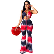 Sexy Halter Printed Jumpsuit