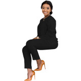 Solid Top & Pants Set