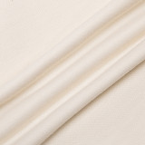 Fashion Casual Solid Basic Beige Hooded Collar Cold Lantern Sleeve Sweatshirt Dresses