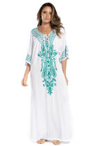 Cotton Embroidered Beach Dress Cotton Embroidered Beach Dress