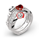 Fashion Christmas Skull Cute Christmas Ring Size 6-11