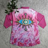 Fashion Loose Printed Ladies Shirt
