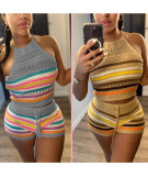 Fashion Halter Sweater Set