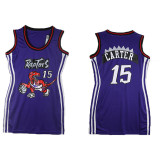 Sleeveless Letter Print Ladies Baseball Shirt Dress