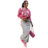 Trendy Printed Single-breasted Baseball Jacket