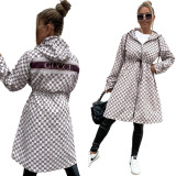 2022 New Women's Windbreaker Double Coat