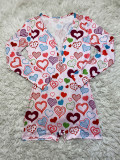 Valentine's Day Love Printed Home Jumpsuit