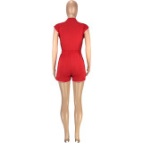 Pure Color Hot Shorts Sports Two Piece Clothing