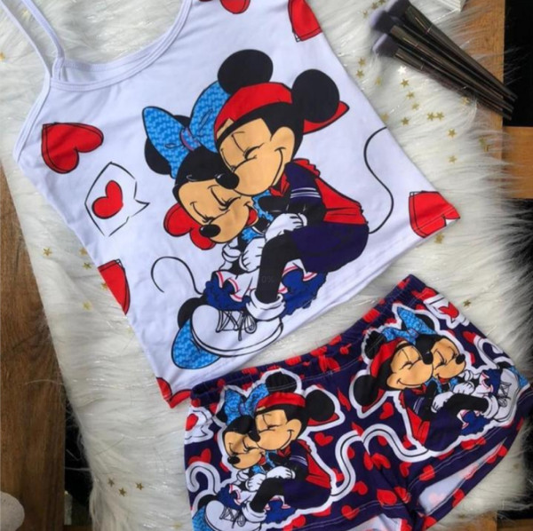 Casual Straps Graphic Print Shorts Suit Yoga Short Set