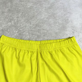Fashion Solid Color Pattern Printed Shorts Two-piece Set