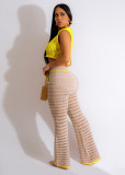 Fashion Beachwear Outdoor Knitted Sports Pant Set