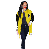 Autumn Winter Fashion Thick Baseball Uniform Jacket