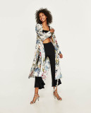Cotton Print Cardigan Beachwear