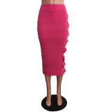 Hollow Knotted Long Beach Skirt