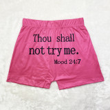 Ladies Shorts Pattern Printed Yoga Shorts