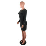 Sexy Backless Lace Mini Dress