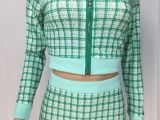 Casual Printed Thread Skirt Set