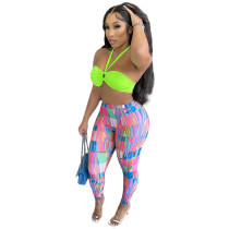 Slim Printed Sweatpants Yoga Jogging Pants