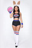 Bunny Cosplay Costume Rabbit Space Jam Costumes Women Girls Halloween Party Clothes Carnival Short Set