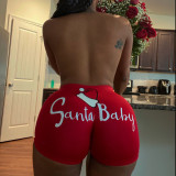 Ladies Pattern Printed Yoga Shorts