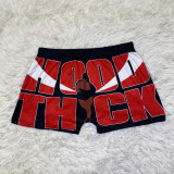 Women's Tight Shorts Pattern Printed Yoga Pants