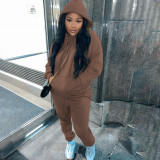 Womens 2 Pieces Joggers Outfits Long Sleeve Hoodie Sweatshirt and Skinny Pants Sports Sets