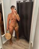 Sexy Khaki Beach Fishnet Perspective Hollow Halter Crop Top Two Piece