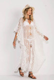 Mesh Embroidered Beach Gown