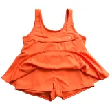 Solid Color Vest and Mini Hakama