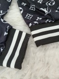 Casual Fashion Sweatshirt Set Thread Thickened Warm Pocketed Two-Piece Set