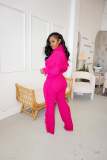 Winter Turtle Neck Cable Knit Sweater And Tasseled Pants Set