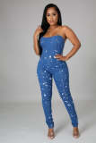 Strapless Meet Me At Nine Jumpsuit