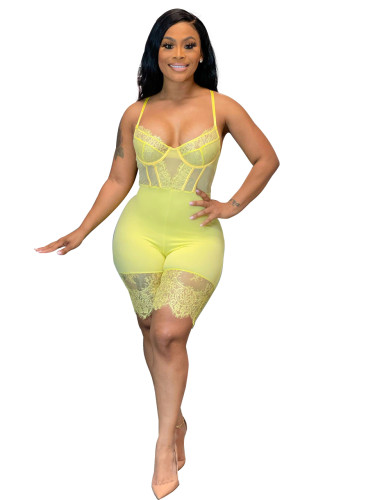 Cartilage Corset Straps Lace Sexy Romper