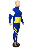Casual Splicing Sport Pant Set