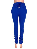Casual Sports Drawstring Pants with Pockets
