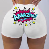 Women's Tight Shorts Pattern Printed Yoga Pants