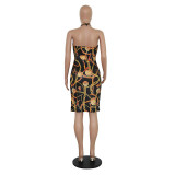 Tetuan African Halter Dress