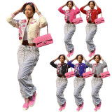 Trendy Printed Single-breasted Baseball Jacket