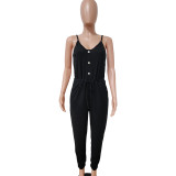 Casual Pit Strip Jumpsuit
