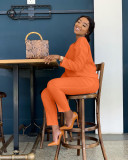 Solid Top & Pants Set