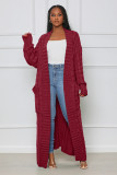 Winter Knit Twist Cardigan Sweater