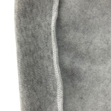 Autumn Winter Thick Drawstring Jogger Two Piece Grey Sweatpants and Hoodie Set